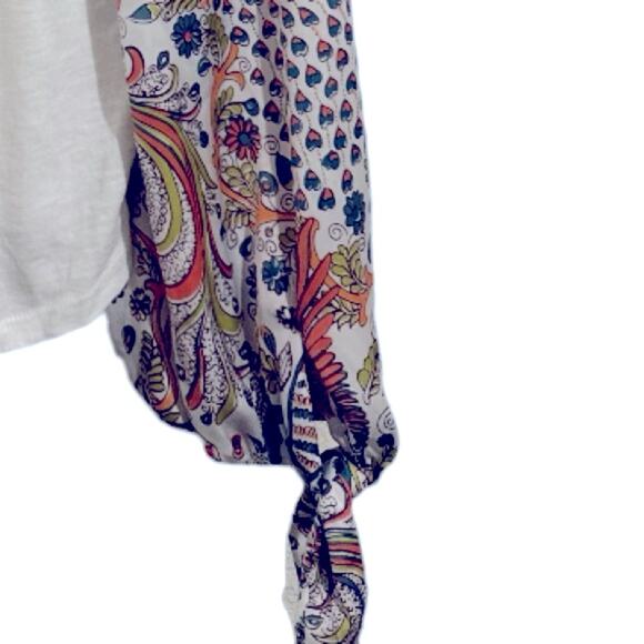 ANTHROPOLOGY PEACOCK TIED SLEEVES PULLOVER TOP M - Picture 12 of 13